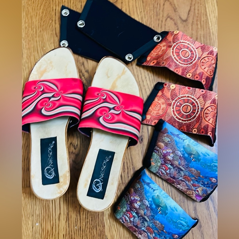 Slippers Onesole Leisure Corky Travel Kit, with 3 new Interchangeable Tops